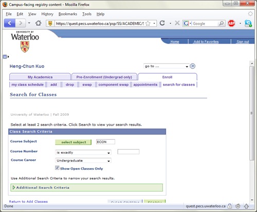 Looking for courses to add.... again?