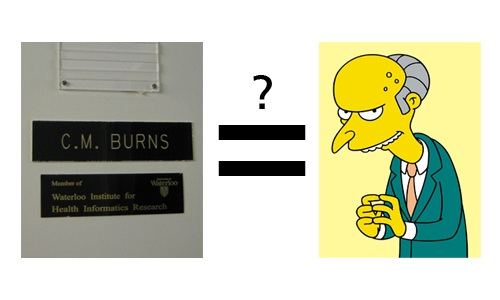 C. M. Burns. spotted